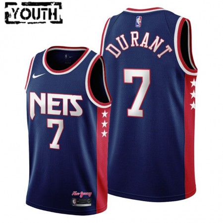 Kinder NBA Brooklyn Nets Trikot Kevin Durant 7 Nike 2021-2022 City Edition Throwback 90s Swingman